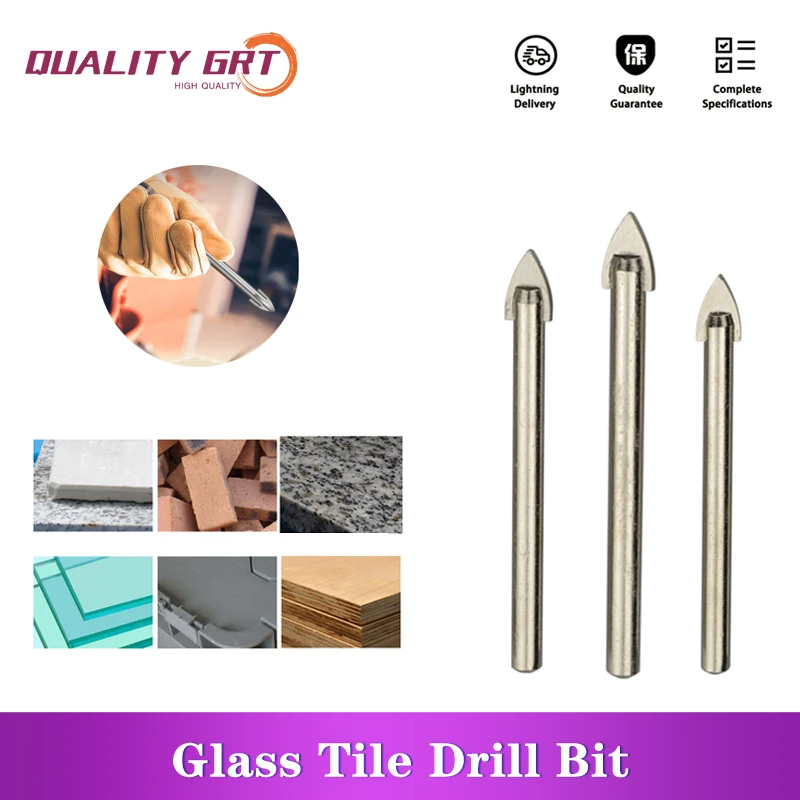 Q/Grt 1/3/5 Pcs Glass Marble Porcelain Spear Head Ceramic Tile Drill Bits Set Spade Drill Bit 6/8/10/12/14mm Free shipping
Q/Grt 1/3/5 Pcs Glass Marble Porcelain Spear Head Ceramic Tile Drill Bits Set Spade Drill Bit 6/8/10/12/14mm Free shipping