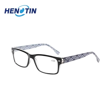 Henotin Men and Women Fashion Reading Glasses Exquisite Pattern Spring Hinge Design Oval Frame Reading Glasses Diopter 
Henotin Men and Women Fashion Reading Glasses Exquisite Pattern Spring Hinge Design Oval Frame Reading Glasses Diopter