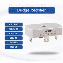 MGR QL/SQL Single Phase/Three Phase Rectifier full Bridge For Rectifying 25A-50A Power Supply Automation Control
MGR QL/SQL Single Phase/Three Phase Rectifier full Bridge For Rectifying 25A-50A Power Supply Automation Control