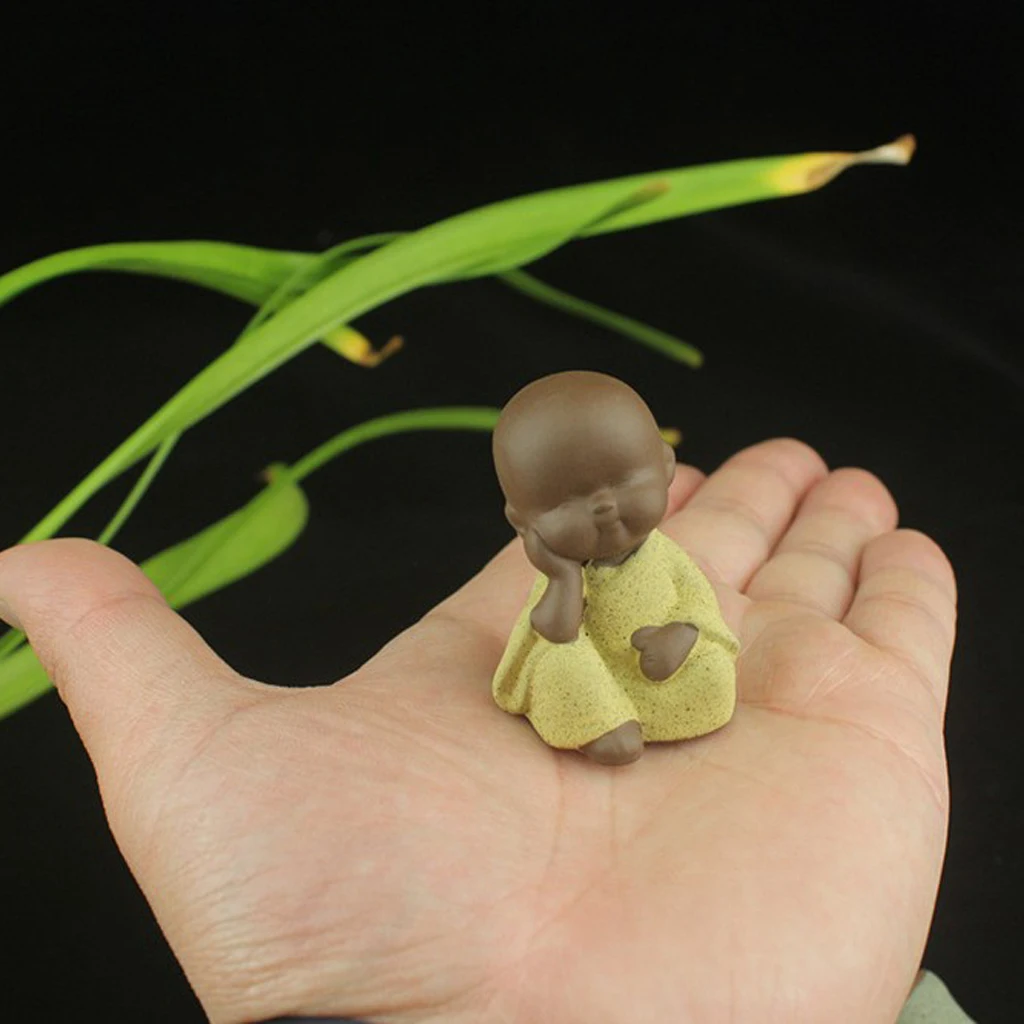 Monks Figurine Statue, Cute Little Monks Statue Wealth Lucky Figurine Home Baby Monks Figurine Statue, Cute Little Monks Statue Wealth Lucky Figurine Home Baby