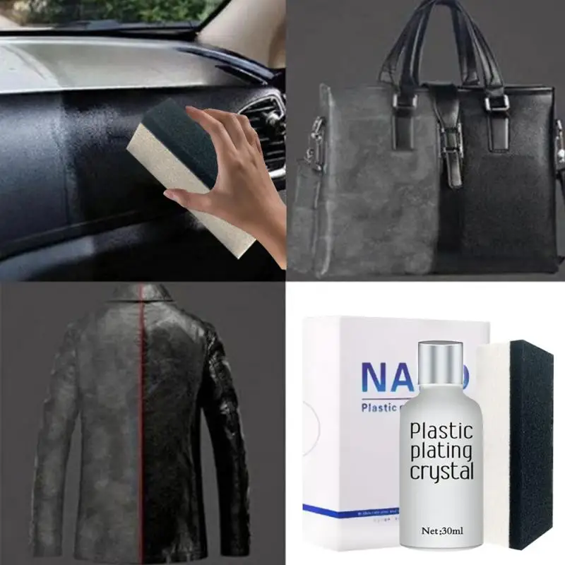 30ml Car Interior Rubber And Plastic Retreading Agent Car Hydrophobic Polish Nano Coating Spray Scratch Repair Cleaning Agent
30ml Car Interior Rubber And Plastic Retreading Agent Car Hydrophobic Polish Nano Coating Spray Scratch Repair Cleaning Agent