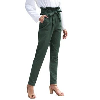 2019 Autumn New Women's Long Pants Elegant Belted Detail Solid High Waist Pants Women Casual Elastic Loose Pencil Pants Oc29
2019 Autumn New Women's Long Pants Elegant Belted Detail Solid High Waist Pants Women Casual Elastic Loose Pencil Pants Oc29