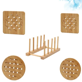 1 Set Bamboo Table Mat Dining Table Hot Pad Dish Plate Rack Holder Heat Resistant
1 Set Bamboo Table Mat Dining Table Hot Pad Dish Plate Rack Holder Heat Resistant