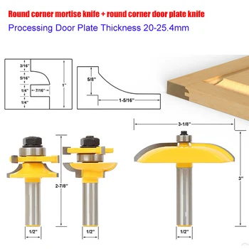3Pcs/set 1/4 Milling Cutter Tools Shank Bit Raised Panel Cabinet Door Router Bit Sets Rounded Corner Knives Engraving J8
3Pcs/set 1/4 Milling Cutter Tools Shank Bit Raised Panel Cabinet Door Router Bit Sets Rounded Corner Knives Engraving J8