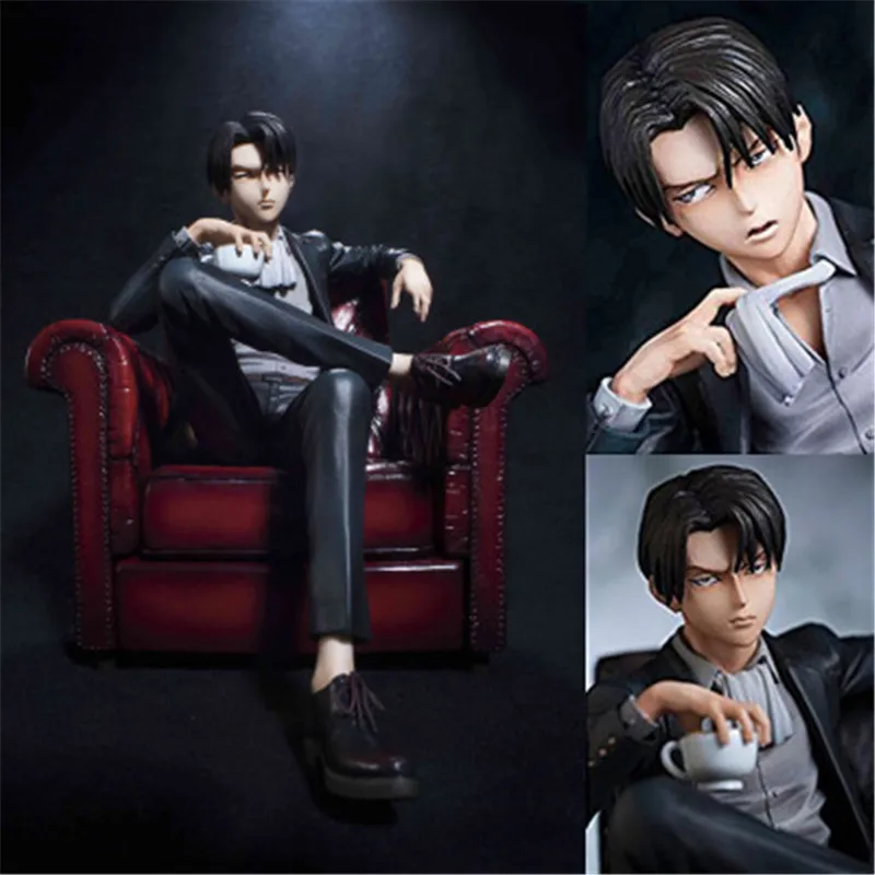 Anime Attack on Titan Captain Levi Captain Commander Sitting On the Sofa Ackerman Action PVC Figure Collectible Toy Model 28cm
Anime Attack on Titan Captain Levi Captain Commander Sitting On the Sofa Ackerman Action PVC Figure Collectible Toy Model 28cm