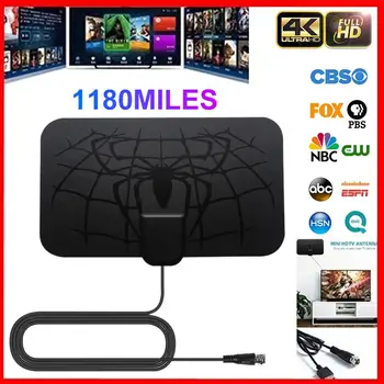 Black 1180 Miles 4K Digital HDTV Indoor Antenna With Amplifier Signal Booster TV Radius Surf HD Antennas Aerial 
Black 1180 Miles 4K Digital HDTV Indoor Antenna With Amplifier Signal Booster TV Radius Surf HD Antennas Aerial