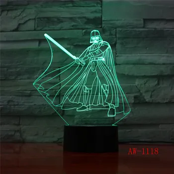 3D RGB LED Night Light Cool Star Wars Darth Vader 7 Color Chang Sleep Table Lamp Novelty Home Decor Christmas Kid Boys Gift 1118
3D RGB LED Night Light Cool Star Wars Darth Vader 7 Color Chang Sleep Table Lamp Novelty Home Decor Christmas Kid Boys Gift 1118