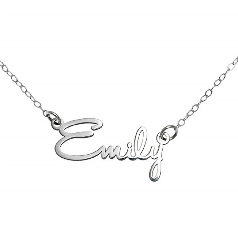 Personalized Signature Name Necklace Custom Jewelry Script Nameplate Necklaces Choker For Women Child Wedding Bridesmaid Gift
Personalized Signature Name Necklace Custom Jewelry Script Nameplate Necklaces Choker For Women Child Wedding Bridesmaid Gift