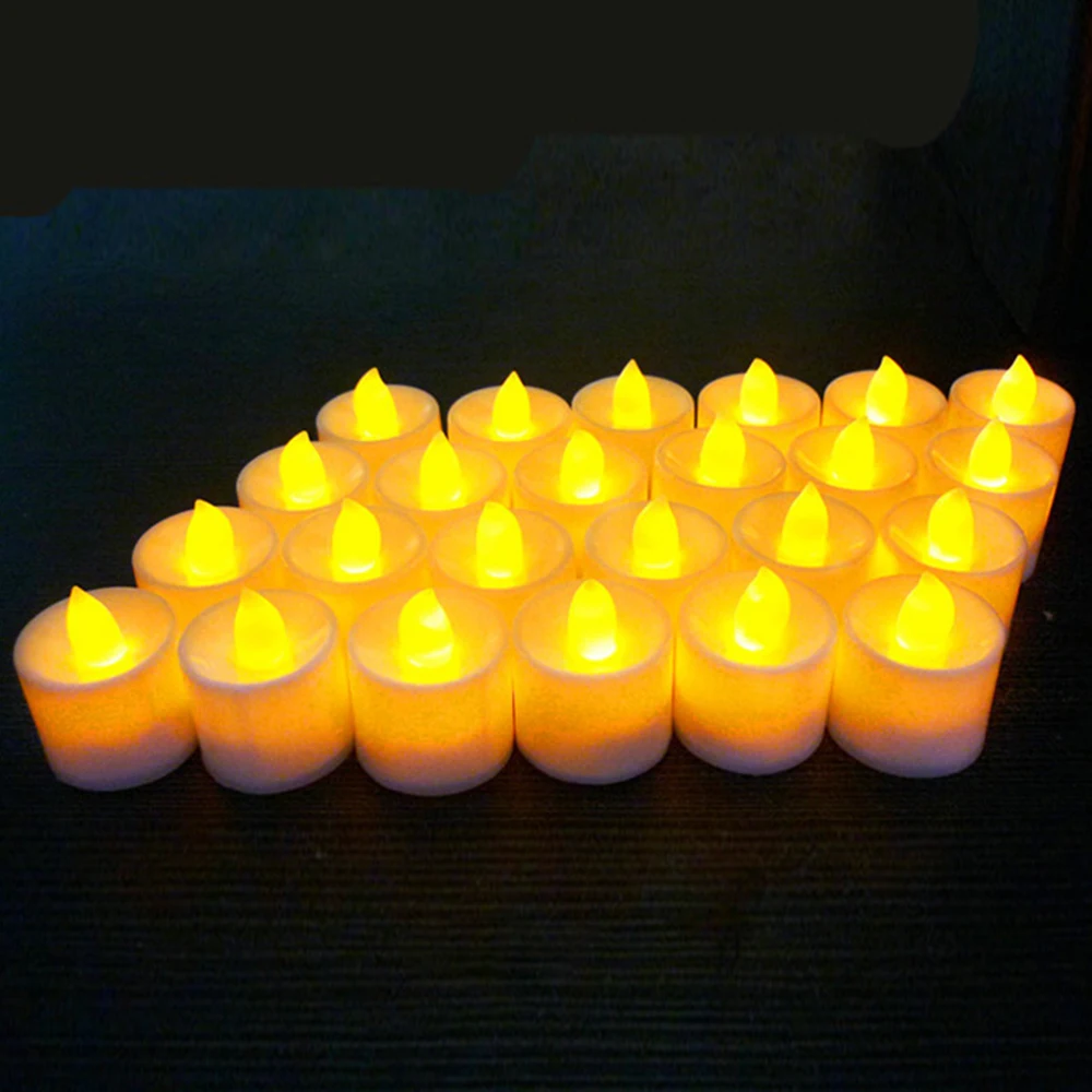 24pcs Remote Control Led Candle Light Remote Control Yellow Flashing Flashing Electronic Candle Light Holiday Decoration Light
24pcs Remote Control Led Candle Light Remote Control Yellow Flashing Flashing Electronic Candle Light Holiday Decoration Light