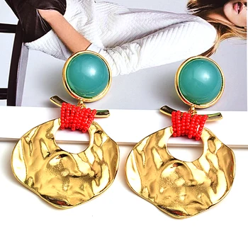 New Arrival Gold Metal Irregular Earrings High-quality Dangle Drop Earrings Fashion Trend Jewelry Accessories For Women
New Arrival Gold Metal Irregular Earrings High-quality Dangle Drop Earrings Fashion Trend Jewelry Accessories For Women