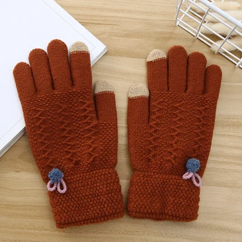 Women Touch Screen Gloves High Quality Knitted Winter Gloves Plus Full Finger Mittens velvet thickening Warm Ladies Gloves
Women Touch Screen Gloves High Quality Knitted Winter Gloves Plus Full Finger Mittens velvet thickening Warm Ladies Gloves