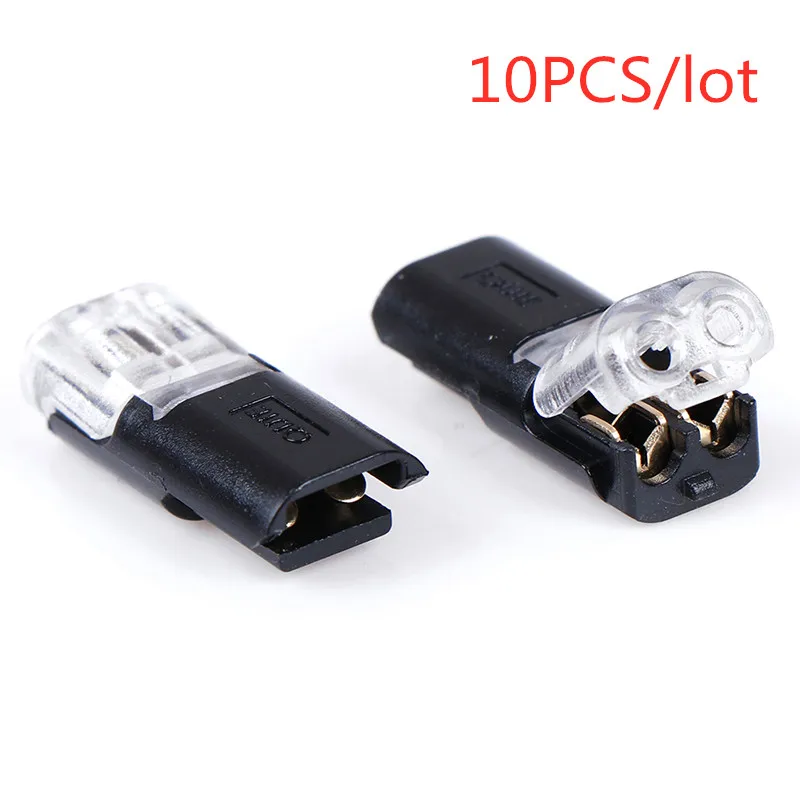 10pcs 2pin Pluggable Spring Scotch Lock Wire Connector For 18-24AWG Wire Quick Splice Connector Cable Crimp Terminal Blocks
10pcs 2pin Pluggable Spring Scotch Lock Wire Connector For 18-24AWG Wire Quick Splice Connector Cable Crimp Terminal Blocks