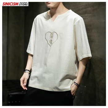 Sinicism Store 2020 Men Cotton Linen Embroidery T Shirt Men's Summer Casual Short Sleeve T Shirts Male Clothes Chinese Style New
Sinicism Store 2020 Men Cotton Linen Embroidery T Shirt Men's Summer Casual Short Sleeve T Shirts Male Clothes Chinese Style New