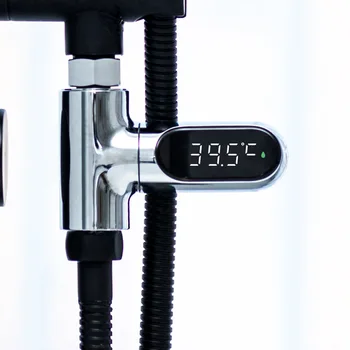 LED Display Celsius Water Temperature Meter Monitor Electricity Shower Thermometer 360 Degrees Rotation Flow Self-Generating
LED Display Celsius Water Temperature Meter Monitor Electricity Shower Thermometer 360 Degrees Rotation Flow Self-Generating