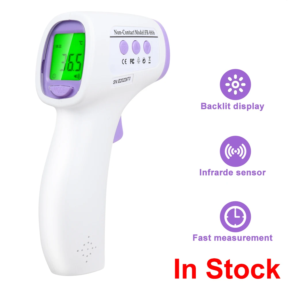 In Stock Infrared Digital Thermometer Non-Contact Forehead Thermometers for Baby Adult Object Temperature Measure Device
In Stock Infrared Digital Thermometer Non-Contact Forehead Thermometers for Baby Adult Object Temperature Measure Device