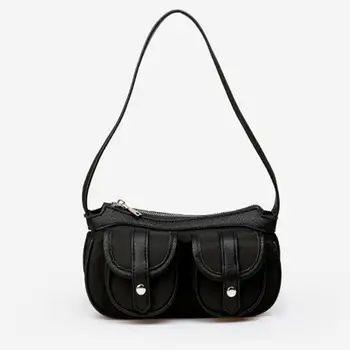 Fashion Shoulder Bag For Women Nylon Bag Black Cool Stylish Korean Handbag
Fashion Shoulder Bag For Women Nylon Bag Black Cool Stylish Korean Handbag