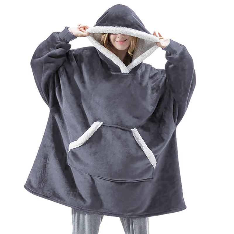 2020 Warm Soft TV Pocket Blankets Hoodie Adults Kids Bathrobe Sofa Cozy Sweatshirt Pullovers Tops Plush Coral Thick Fleece Hoody
2020 Warm Soft TV Pocket Blankets Hoodie Adults Kids Bathrobe Sofa Cozy Sweatshirt Pullovers Tops Plush Coral Thick Fleece Hoody