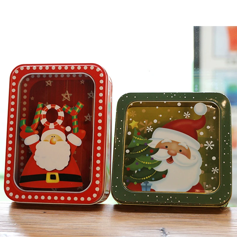 Rectangle Christmas Gift Boxes Candy Tin Box Santa Snowman Packaging Open Window Cookie Packing Case Festival Decorations Cute
Rectangle Christmas Gift Boxes Candy Tin Box Santa Snowman Packaging Open Window Cookie Packing Case Festival Decorations Cute