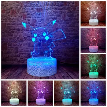 Flash Pokeball Anime Figma juguetes 3D LED Kids Nightlight Colorful Changing Light Pikachu Eevee Bulbasaur Charmander Figure Toy
Flash Pokeball Anime Figma juguetes 3D LED Kids Nightlight Colorful Changing Light Pikachu Eevee Bulbasaur Charmander Figure Toy