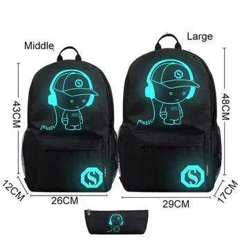 travel Backpacks Student Luminous Animation School Bags For Boy Girl Teenager USB Charge Computer Anti-theft Laptop Back pack
travel Backpacks Student Luminous Animation School Bags For Boy Girl Teenager USB Charge Computer Anti-theft Laptop Back pack