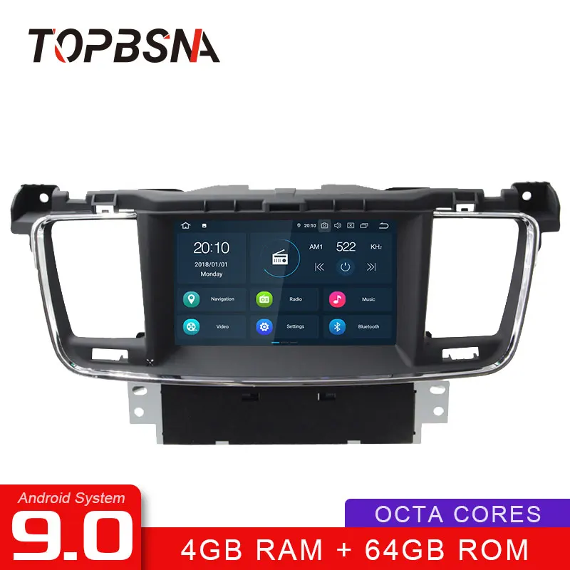 TOPBSNA Android 9.0 Car DVD player For PEUGEOT 508 Stereo GPS Navigation multimedia Player 1 Din Car Radio 8 Core 4G+64G RDS IPS
TOPBSNA Android 9.0 Car DVD player For PEUGEOT 508 Stereo GPS Navigation multimedia Player 1 Din Car Radio 8 Core 4G+64G RDS IPS