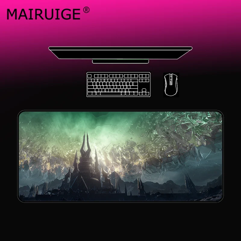 Fantasy Landscape Castle Rubber Mouse Pad Computer Game Tablet Mousepad with Edge Locking Desk Mat 300X800X2mm\400X900X2mm 
Fantasy Landscape Castle Rubber Mouse Pad Computer Game Tablet Mousepad with Edge Locking Desk Mat 300X800X2mm\400X900X2mm