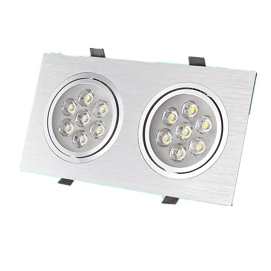 Wholesale Combine Double Head Square Downlights Dimmable 7*2W Epistar House Led Ceiling Light 14w 20Pcs/Lot
Wholesale Combine Double Head Square Downlights Dimmable 7*2W Epistar House Led Ceiling Light 14w 20Pcs/Lot