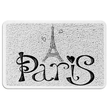 Paris Tower Art Text Door Mat Outdoor Wire Loop Footpad Carpet Hallway Kitchen Bath Rug Non-slip Entrance Doormat Home Decor
Paris Tower Art Text Door Mat Outdoor Wire Loop Footpad Carpet Hallway Kitchen Bath Rug Non-slip Entrance Doormat Home Decor