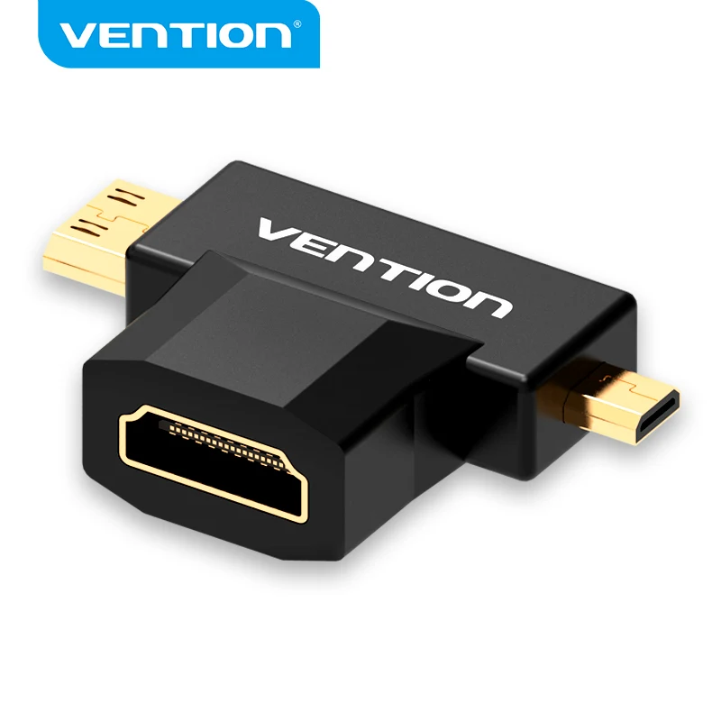 Адаптер Micro HDMI к Vention 3D 1080P Mini штекер гнезду конвертер для телевизора монитора