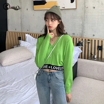 2019 Women Sweater Cardigans Button Letter Print Knit Short Cardigan Long Sleeve Casual Warm Loose Sweater
2019 Women Sweater Cardigans Button Letter Print Knit Short Cardigan Long Sleeve Casual Warm Loose Sweater