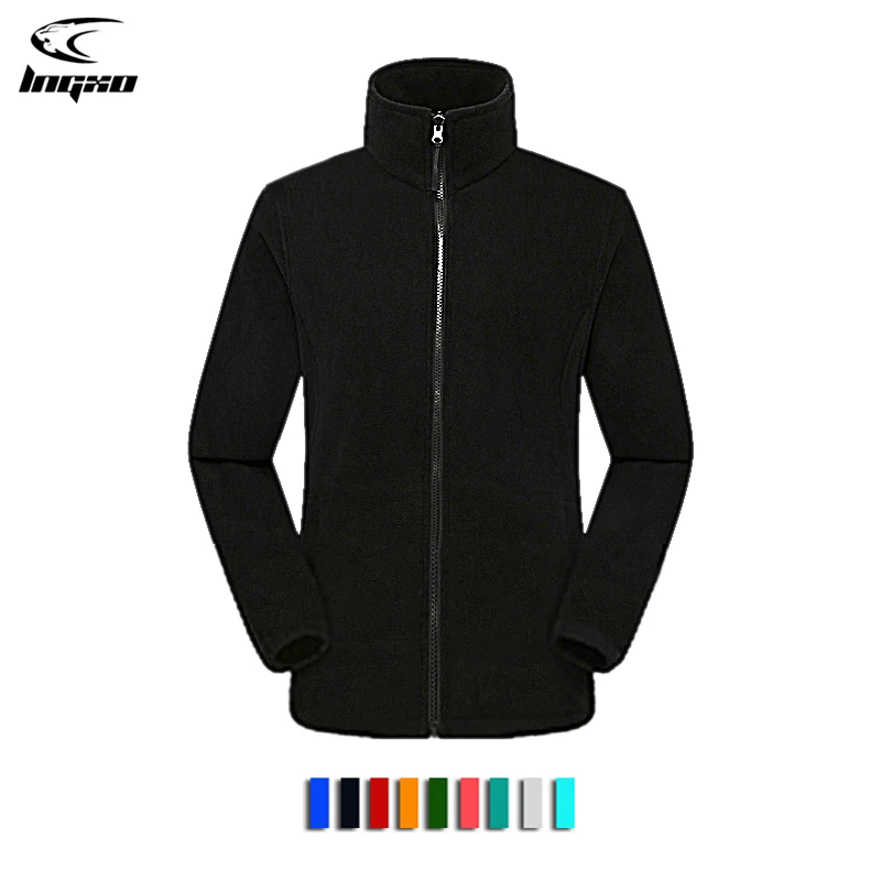 

LNGXO Hiking Fleece Jacket Men Camping Skiing Hunting Clothes Polartec Softshell Jacket Men Winter Outdoor Warm Coat Windstopper