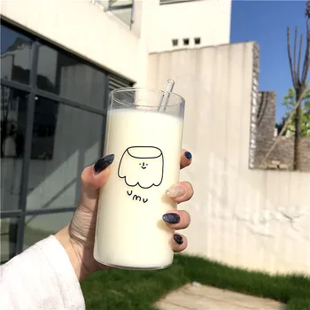 Creative Water Glass Transparent Mug Coffee Drinking Glasses Cartoon Pudding 400ml Borosilicate Cups In Tumblers Juice Drinkware
Creative Water Glass Transparent Mug Coffee Drinking Glasses Cartoon Pudding 400ml Borosilicate Cups In Tumblers Juice Drinkware