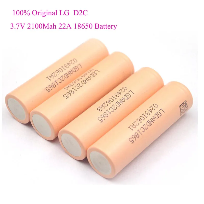 LGHD2C 2100MAH 22A High Discharge Rechargeable Lithium Ion 18650 Battery for Power Tool LG 18650 Battery
LGHD2C 2100MAH 22A High Discharge Rechargeable Lithium Ion 18650 Battery for Power Tool LG 18650 Battery