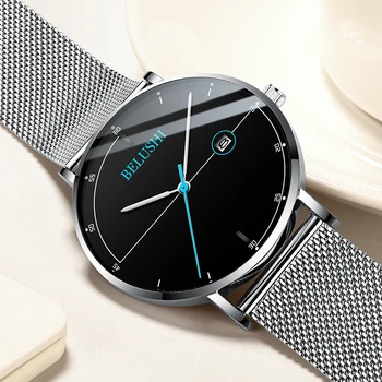 Luxury Brand Watches Men Leather Mesh Belt Quartz Wristwatches For Man Clock Classic Calendar Waterproof Simple Male Watch Wrist 
Luxury Brand Watches Men Leather Mesh Belt Quartz Wristwatches For Man Clock Classic Calendar Waterproof Simple Male Watch Wrist