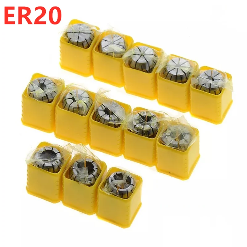 

1 Pcs Precision 0.015mm 13 Types ER20 65Mn Spring Collet CNC Milling Lathe Tool Spring Collet Chuck for Drilling Tapping