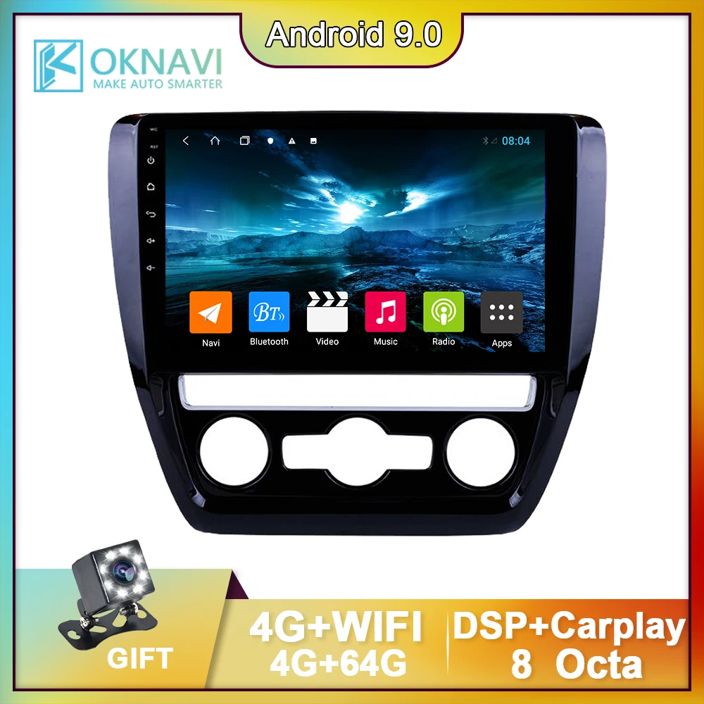 OKNAVI Android 9.0 Car Radio Multimedia For VW Volkswagen Jetta A5 Vento Bora Sagitar 2012-2015 Video Player GPS Navigation 4G
OKNAVI Android 9.0 Car Radio Multimedia For VW Volkswagen Jetta A5 Vento Bora Sagitar 2012-2015 Video Player GPS Navigation 4G