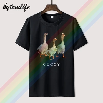 Newest 2020 Summer Vintage Men T-shirt Fashion GUCCY Three Ducks Crew Neck Printing Casual Tees 100% Cotton Streetwear T Shirt
Newest 2020 Summer Vintage Men T-shirt Fashion GUCCY Three Ducks Crew Neck Printing Casual Tees 100% Cotton Streetwear T Shirt