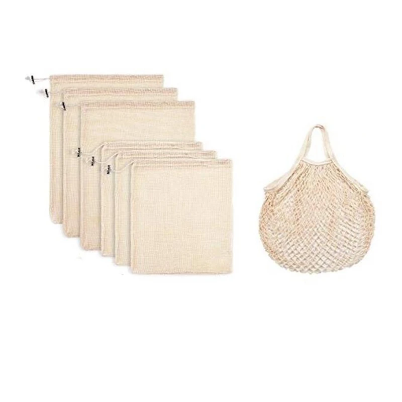 7Pcs Reusable Produce Bags,Cotton Muslin Bags with Drawstring Bonus Reusable Grocery Bag for Shopping & Storage, ECO-Friendly Bi
7Pcs Reusable Produce Bags,Cotton Muslin Bags with Drawstring Bonus Reusable Grocery Bag for Shopping & Storage, ECO-Friendly Bi