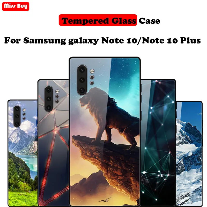 For Samsung Galaxy Note 10 Case Cartoon Printing Glass Soft Bumper Tempered Hard Cover For Samsung Note 10 Plus Case Note10 +
For Samsung Galaxy Note 10 Case Cartoon Printing Glass Soft Bumper Tempered Hard Cover For Samsung Note 10 Plus Case Note10 +