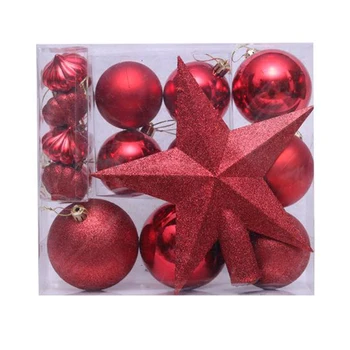 18Pcs/box Christmas Tree Xmas Glitter Baubles Balls Decorations Baubles Ornament Red Silver Plastic Ball Home Store Window Decor
18Pcs/box Christmas Tree Xmas Glitter Baubles Balls Decorations Baubles Ornament Red Silver Plastic Ball Home Store Window Decor