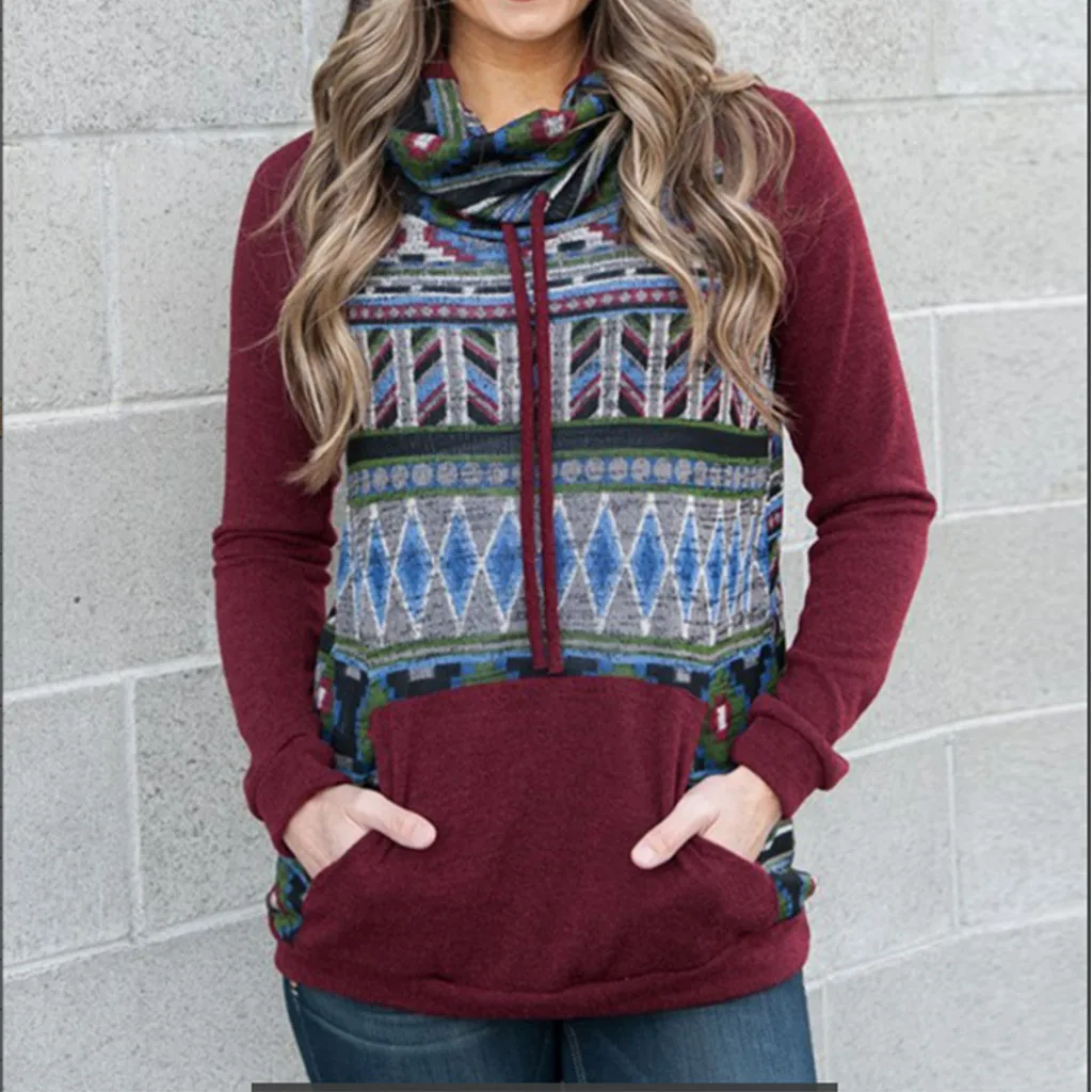 Oversized Hoodie Sweatshirts Women Long Sleeve Patchwork Print Pocket High Collar Fleeces Winter Slim Fit Pockets Blouse Bluzy
Oversized Hoodie Sweatshirts Women Long Sleeve Patchwork Print Pocket High Collar Fleeces Winter Slim Fit Pockets Blouse Bluzy