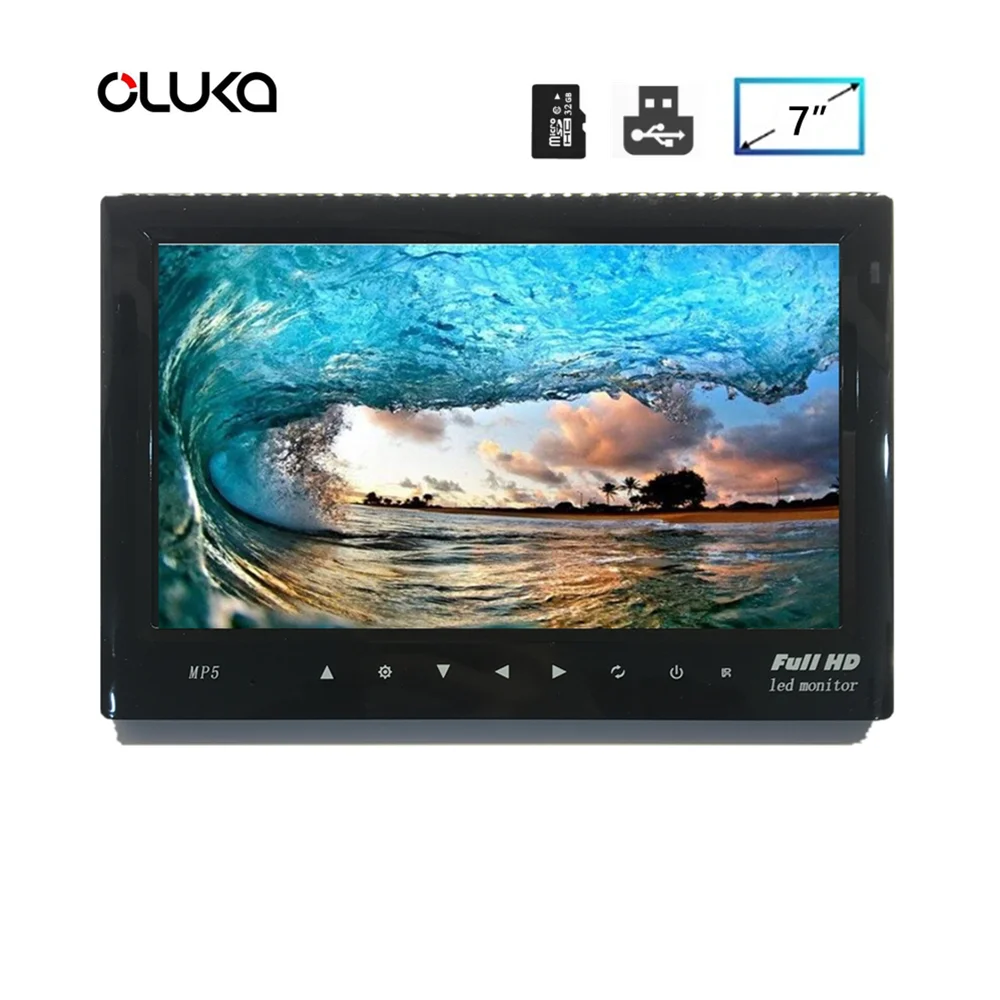 7 Inch Dash Board Rear View Parking Display Monitor with Video Input USB/SD Card Port DC 12 to 24 Volt Power-off Memory Playback
7 Inch Dash Board Rear View Parking Display Monitor with Video Input USB/SD Card Port DC 12 to 24 Volt Power-off Memory Playback
