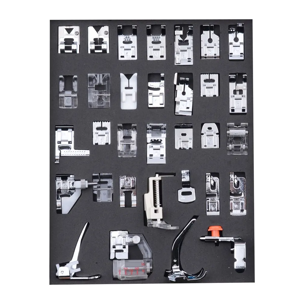 32pcs/set Household Sewing Machine Presser Foot Multi-function Sewing Accessories Presser Foot Set Combination Sewing Kits
32pcs/set Household Sewing Machine Presser Foot Multi-function Sewing Accessories Presser Foot Set Combination Sewing Kits