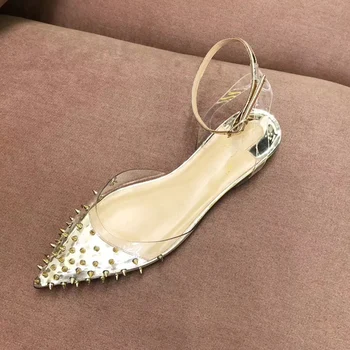 Summer Sandals Transparent Heels PVC Rivets Wedding Shoes Clear Strap Slingback Women Shoes 2020 Spring Low Heel Ladies Shoes
Summer Sandals Transparent Heels PVC Rivets Wedding Shoes Clear Strap Slingback Women Shoes 2020 Spring Low Heel Ladies Shoes