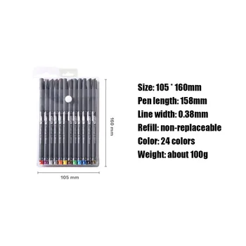 Useful 24-Color Drawing Pen Nib 0.38mm Comics Sketch Art Class Tool Set Children Gift New Arrivals
Useful 24-Color Drawing Pen Nib 0.38mm Comics Sketch Art Class Tool Set Children Gift New Arrivals
