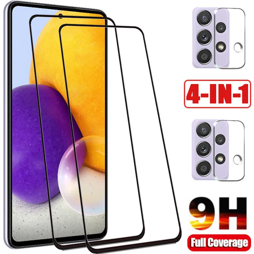 

4in1 Película, for samsung galaxy a53 a52 a51 a52s glass samsung a72 a71 tempered glass film samsung a04 a53 a32 a72 a52 5g