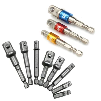 3pc 8pc Drill Socket Adapter for Impact Driver with Hex Shank to Square Socket Drill Bits Bar Extension 1/4" 3/8" 1/2 Bit Set
3pc 8pc Drill Socket Adapter for Impact Driver with Hex Shank to Square Socket Drill Bits Bar Extension 1/4" 3/8" 1/2 Bit Set