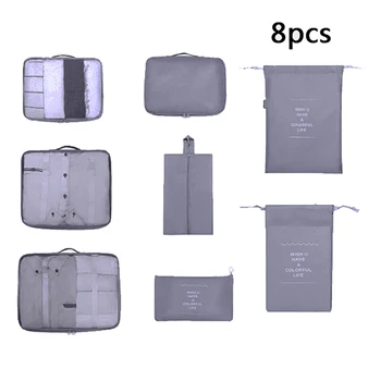 8 Set Waterproof Compression Packing Cubes Large Bag Travel Luggage Organizer Polyester
8 Set Waterproof Compression Packing Cubes Large Bag Travel Luggage Organizer Polyester