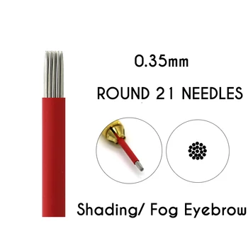 10pcs Microblading Needles Round 21 Pins Manual Fog Eyebrow Tattoo Needles Tebori Needles Permanent Makeup Emboridery Blades 
10pcs Microblading Needles Round 21 Pins Manual Fog Eyebrow Tattoo Needles Tebori Needles Permanent Makeup Emboridery Blades