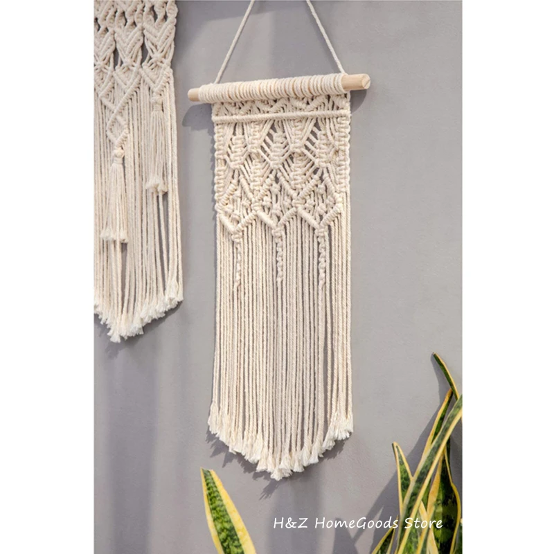 Trending Boho Macrame - Handwoven Cotton Wall Tapestry for Modern Living & Dorm Style 3 Hccbf19cb10cc45e093c7ded0dc4cd9a5s